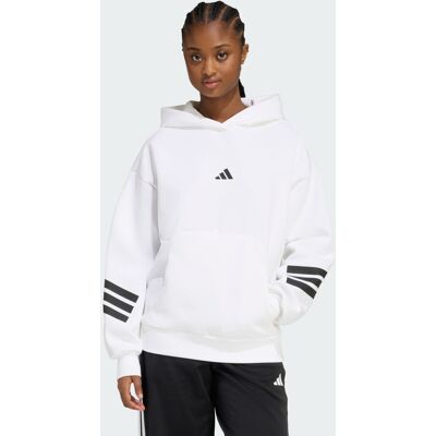Adidas Sweat-shirt à capuche 3 bandes Future Icons White S - Publicité Adidas Sweat-shirt à capuche 3 bandes Future Icons White S - Publicité