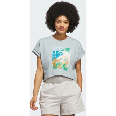 Adidas T-SHIRT SUMMER ROMANCE GRAPHIC Wonder Sage S - Publicité Adidas T-SHIRT SUMMER ROMANCE GRAPHIC Wonder Sage S - Publicité