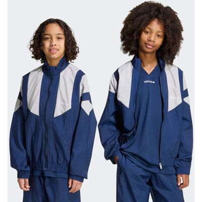 Adidas VESTE DE SURVÊTEMENT OVERSIZE BLOCKED Night Indigo / Grey Two 14-15A - Publicité Adidas VESTE DE SURVÊTEMENT OVERSIZE BLOCKED Night Indigo / Grey Two 14-15A - Publicité