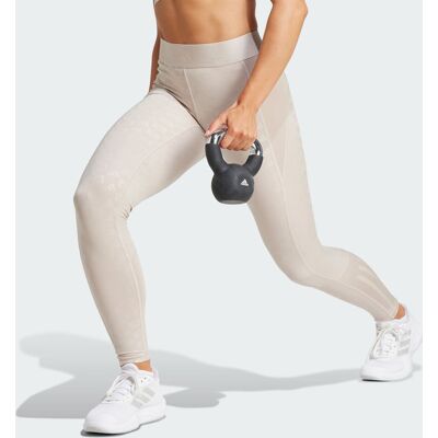 Adidas Legging long gaufré Hyperglam Wonder Beige XL - Publicité Adidas Legging long gaufré Hyperglam Wonder Beige XL - Publicité