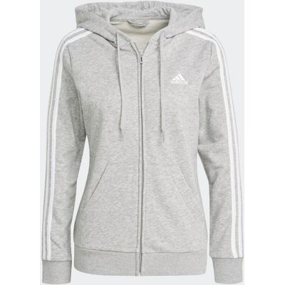 Adidas Veste à capuche Essentials French Terry 3-Stripes Full-Zip Medium Grey Heather / White 2XS - Publicité Adidas Veste à capuche Essentials French Terry 3-Stripes Full-Zip Medium Grey Heather / White 2XS - Publicité