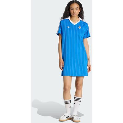 Adidas Robe Real Madrid Terrace Icons Blue Bird / White S - Publicité Adidas Robe Real Madrid Terrace Icons Blue Bird / White S - Publicité