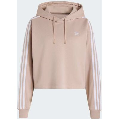 Adidas Sweat-shirt à capuche court 3 bandes Adicolor Wonder Taupe XS - Publicité Adidas Sweat-shirt à capuche court 3 bandes Adicolor Wonder Taupe XS - Publicité