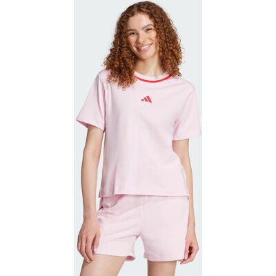 Adidas T-shirt coton Essentials Color Pop Clear Pink XS - Publicité Adidas T-shirt coton Essentials Color Pop Clear Pink XS - Publicité