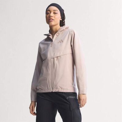 Adidas Veste de pluie Terrex Multi 2 couches CLIMAPROOF Wonder Taupe L - Publicité Adidas Veste de pluie Terrex Multi 2 couches CLIMAPROOF Wonder Taupe L - Publicité
