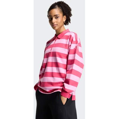 Adidas Polo manches longues French terry contemporain Essentials Power Pink / St Tropic Bloom S - Publicité Adidas Polo manches longues French terry contemporain Essentials Power Pink / St Tropic Bloom S - Publicité