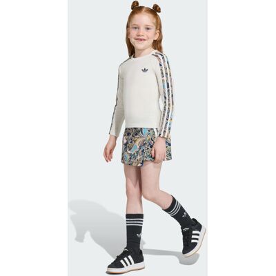 Ensemble jupe-short portefeuille / Haut manches longues 3 bandes slim adidas Liberty London Cloud White / Multi / Multicolor / Night Indigo 4-5A - Publicité Ensemble jupe-short portefeuille / Haut manches longues 3 bandes slim adidas Liberty London Cloud White / Multi / Multicolor / Night Indigo 4-5A - Publicité