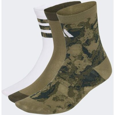 Adidas CHAUSSETTES GRAPHIQUES CAMO JUNIOR GARÇONS (3 PAIRES) Olive Strata / Olive Strata / White 34-36 - Publicité Adidas CHAUSSETTES GRAPHIQUES CAMO JUNIOR GARÇONS (3 PAIRES) Olive Strata / Olive Strata / White 34-36 - Publicité