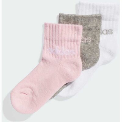 Adidas Chaussettes logo linéaire Outlet Value Enfants (3 paires) Clear Pink / White / Medium Grey Heather 22-24 - Publicité Adidas Chaussettes logo linéaire Outlet Value Enfants (3 paires) Clear Pink / White / Medium Grey Heather 22-24 - Publicité