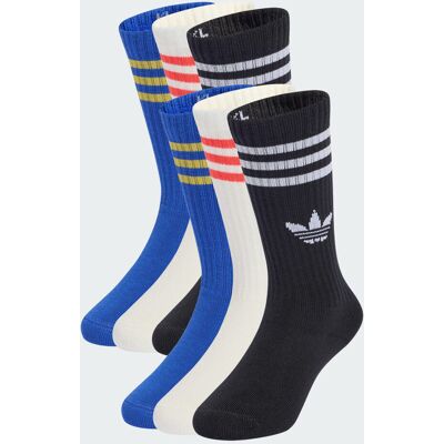 Adidas Chaussettes mi-mollet 3bandes (6paires) Enfants Bold Blue / Cloud White / Black 25-27 - Publicité Adidas Chaussettes mi-mollet 3bandes (6paires) Enfants Bold Blue / Cloud White / Black 25-27 - Publicité