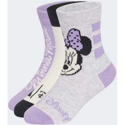 CHAUSSETTES ADIDAS DISNEY MINNIE MOUSE Light Grey Heather / Magic Lilac / Off White 22-24 - Publicité CHAUSSETTES ADIDAS DISNEY MINNIE MOUSE Light Grey Heather / Magic Lilac / Off White 22-24 - Publicité