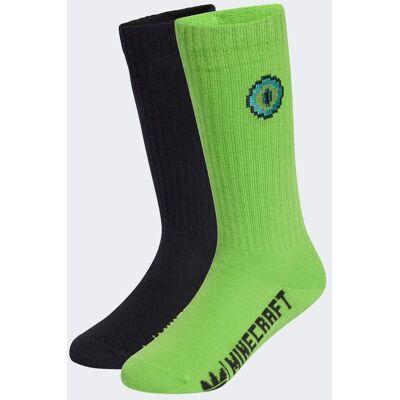 CHAUSSETTES MI-MOLLET ADIDAS x MINECRAFT (2 PAIRES) Black 34-36 - Publicité CHAUSSETTES MI-MOLLET ADIDAS x MINECRAFT (2 PAIRES) Black 34-36 - Publicité