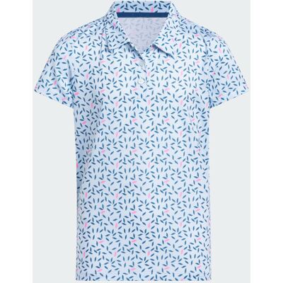 Adidas GIRLS SHORT SLEEVE PRINTED POLO SHIRT Crystal Sky 11-12A - Publicité Adidas GIRLS SHORT SLEEVE PRINTED POLO SHIRT Crystal Sky 11-12A - Publicité