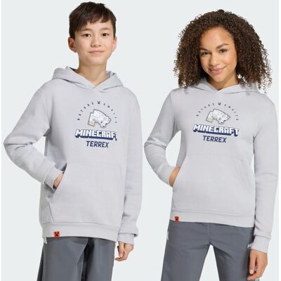 Sweat-shirt à capuche adidas Minecraft Terrex Light Solid Grey 13-14A - Publicité Sweat-shirt à capuche adidas Minecraft Terrex Light Solid Grey 13-14A - Publicité