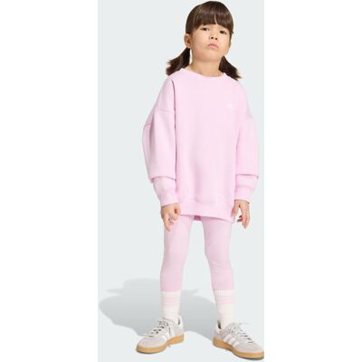 Adidas ENSEMBLE SWEAT RAS-DU-COU LEGGING OVERSIZE Orchid Fusion 7-8A - Publicité Adidas ENSEMBLE SWEAT RAS-DU-COU LEGGING OVERSIZE Orchid Fusion 7-8A - Publicité