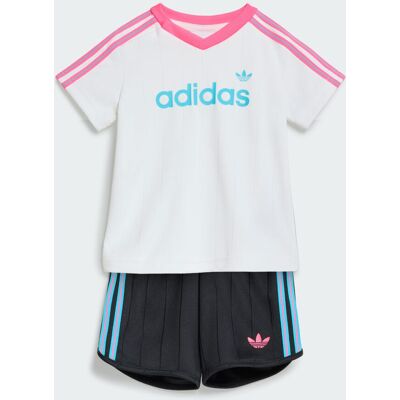 Adidas ENSEMBLE T-SHIRT ET SHORT FINES RAYURES SPRINTER White / Black 2-3A - Publicité Adidas ENSEMBLE T-SHIRT ET SHORT FINES RAYURES SPRINTER White / Black 2-3A - Publicité