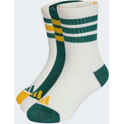 Adidas Lot de 3paires de chaussettes mi-mollet rembourrées 3bandes Enfants Off White / Collegiate Green / Off White 34-36 - Publicité Adidas Lot de 3paires de chaussettes mi-mollet rembourrées 3bandes Enfants Off White / Collegiate Green / Off White 34-36 - Publicité