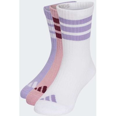 Adidas Lot de 3paires de chaussettes mi-mollet rembourrées 3bandes Enfants Magic Lilac / White / Magic Mauve 34-36 - Publicité Adidas Lot de 3paires de chaussettes mi-mollet rembourrées 3bandes Enfants Magic Lilac / White / Magic Mauve 34-36 - Publicité