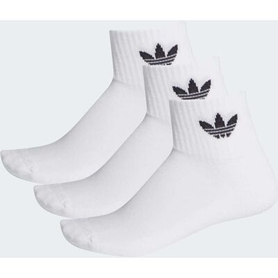 Adidas Chaussettes mi-mollet (3 paires) White / White / Black 37-39 - Publicité Adidas Chaussettes mi-mollet (3 paires) White / White / Black 37-39 - Publicité