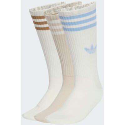 Adidas Chaussettes mi-mollet 3 bandes (3 paires) Off White / Bliss / Off White 46-48 - Publicité Adidas Chaussettes mi-mollet 3 bandes (3 paires) Off White / Bliss / Off White 46-48 - Publicité