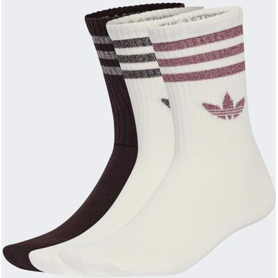Adidas CHAUSSETTES MI-MOLLET PAILLETTES 3BANDES (3PAIRES) Off White / Aurora Coffee 40-42 - Publicité Adidas CHAUSSETTES MI-MOLLET PAILLETTES 3BANDES (3PAIRES) Off White / Aurora Coffee 40-42 - Publicité