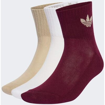 Adidas Chaussettes mi-mollet (3 paires) White / Stone Khaki / Maroon 40-42 - Publicité Adidas Chaussettes mi-mollet (3 paires) White / Stone Khaki / Maroon 40-42 - Publicité