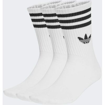 Adidas Chaussettes mi-mollet 3 bandes (3 paires) White / White / White 31-33 - Publicité Adidas Chaussettes mi-mollet 3 bandes (3 paires) White / White / White 31-33 - Publicité