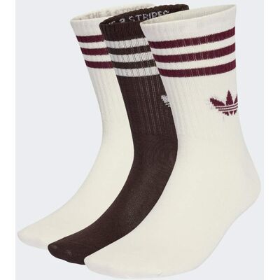Adidas Chaussettes mi-mollet 3 bandes (3 paires) Off White / Aurora Coffee / Off White 46-48 - Publicité Adidas Chaussettes mi-mollet 3 bandes (3 paires) Off White / Aurora Coffee / Off White 46-48 - Publicité