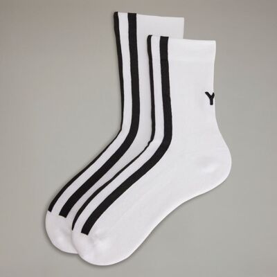 Adidas Chaussettes Y-3 Stripes White 34-36 - Publicité Adidas Chaussettes Y-3 Stripes White 34-36 - Publicité