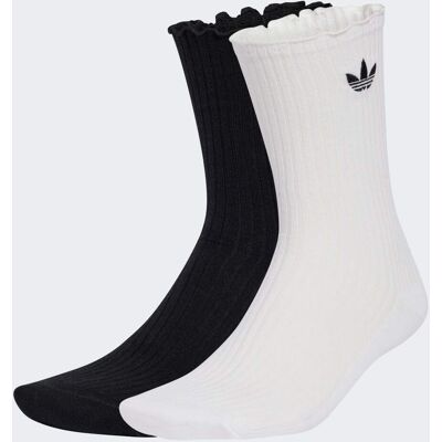 Adidas CHAUSSETTES MI-MOLLET À VOLANTS (2PAIRES) Black / White 37-39 - Publicité Adidas CHAUSSETTES MI-MOLLET À VOLANTS (2PAIRES) Black / White 37-39 - Publicité