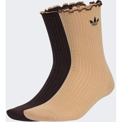 Adidas CHAUSSETTES MI-MOLLET À VOLANTS (2PAIRES) Magic Beige / Aurora Coffee 37-39 - Publicité Adidas CHAUSSETTES MI-MOLLET À VOLANTS (2PAIRES) Magic Beige / Aurora Coffee 37-39 - Publicité