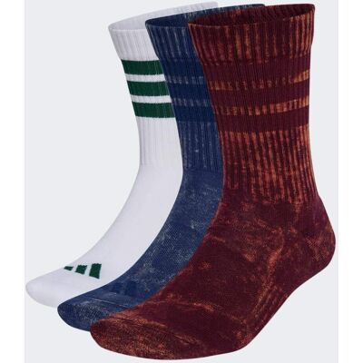 Adidas Chaussettes mi-mollet Stonewash (3 paires) Maroon / Dark Blue / White / Collegiate Green 37-39 - Publicité Adidas Chaussettes mi-mollet Stonewash (3 paires) Maroon / Dark Blue / White / Collegiate Green 37-39 - Publicité