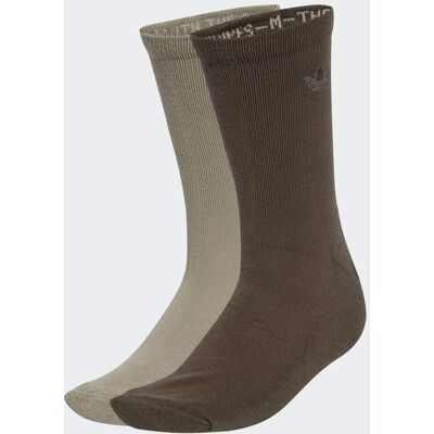 Adidas Chaussettes bicolores (2 paires) Silver Pebble / Shadow Olive 43-45 - Publicité Adidas Chaussettes bicolores (2 paires) Silver Pebble / Shadow Olive 43-45 - Publicité
