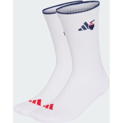 Adidas Chaussettes mi-mollet graphiques Food (2paires) White / Pure Ruby / Dark Blue 34-36 - Publicité Adidas Chaussettes mi-mollet graphiques Food (2paires) White / Pure Ruby / Dark Blue 34-36 - Publicité