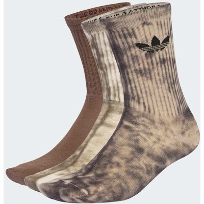 Adidas Chaussettes mi-mollet Tie Dye (3 paires) Utility Black / Off White / Earth Strata 43-45 - Publicité Adidas Chaussettes mi-mollet Tie Dye (3 paires) Utility Black / Off White / Earth Strata 43-45 - Publicité