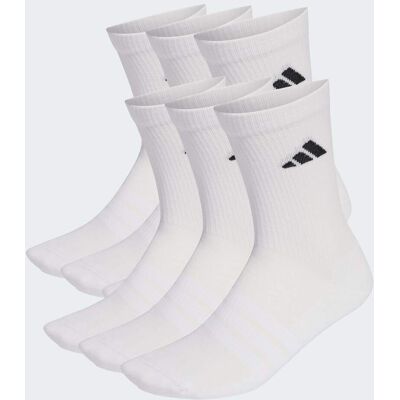 Adidas CHAUSSETTES MI-MOLLET CUSHIONED 6PAIRES White / White / Black 49-51 - Publicité Adidas CHAUSSETTES MI-MOLLET CUSHIONED 6PAIRES White / White / Black 49-51 - Publicité