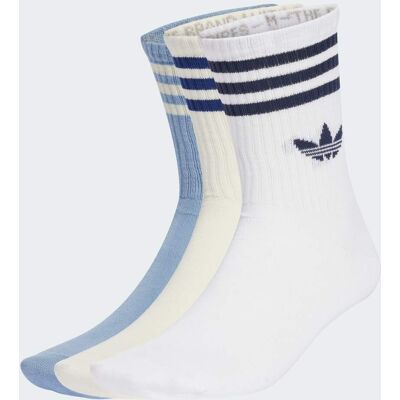 chaussettes adidas 3 bandes - 3 paires - blanc - chaussettes - Publicité chaussettes adidas 3 bandes - 3 paires - blanc - chaussettes - Publicité