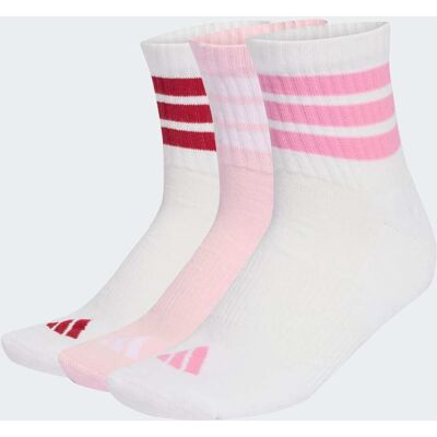 Adidas CHAUSSETTES MI-MONTANTES SPORTSWEAR REMBOURRÉES 3BANDES (3 PAIRES) White / Clear Pink / Active Maroon 43-45 - Publicité Adidas CHAUSSETTES MI-MONTANTES SPORTSWEAR REMBOURRÉES 3BANDES (3 PAIRES) White / Clear Pink / Active Maroon 43-45 - Publicité