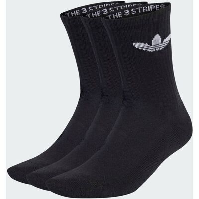 Adidas Chaussettes rembourrées Trefoil (3 paires) Black 31-33 - Publicité Adidas Chaussettes rembourrées Trefoil (3 paires) Black 31-33 - Publicité