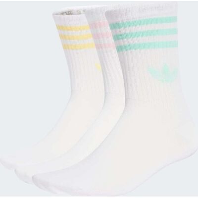 Adidas Chaussettes mi-mollet 3 bandes (3 paires) White / Clear Pink / Clear Mint / Almost Yellow 46-48 - Publicité Adidas Chaussettes mi-mollet 3 bandes (3 paires) White / Clear Pink / Clear Mint / Almost Yellow 46-48 - Publicité