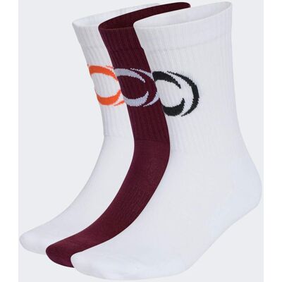 Adidas CHAUSSETTES MI-MOLLET REMBOURRÉES INEOS GRENADIERS (3 PAIRES) White / White / Maroon 43-45 - Publicité Adidas CHAUSSETTES MI-MOLLET REMBOURRÉES INEOS GRENADIERS (3 PAIRES) White / White / Maroon 43-45 - Publicité