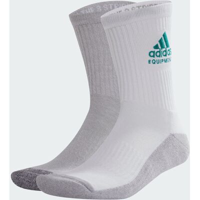 Adidas Chaussettes Equipment (2 paires) White / Medium Grey Heather 46-48 - Publicité Adidas Chaussettes Equipment (2 paires) White / Medium Grey Heather 46-48 - Publicité