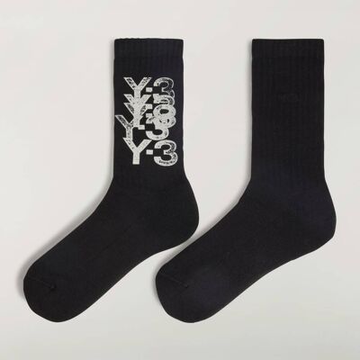Adidas CHAUSSETTES MI-MOLLET GRAPHIQUES Y-3 Black 37-39 - Publicité Adidas CHAUSSETTES MI-MOLLET GRAPHIQUES Y-3 Black 37-39 - Publicité