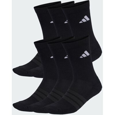 Adidas CHAUSSETTES MI-MOLLET CUSHIONED 6PAIRES Black / Black / White 46-48 - Publicité Adidas CHAUSSETTES MI-MOLLET CUSHIONED 6PAIRES Black / Black / White 46-48 - Publicité