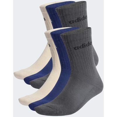 Adidas Chaussettes rembourrées hauteur mollet logo linéaire (6 paires) Beige / Dark Blue / Grey Six 40-42 - Publicité Adidas Chaussettes rembourrées hauteur mollet logo linéaire (6 paires) Beige / Dark Blue / Grey Six 40-42 - Publicité