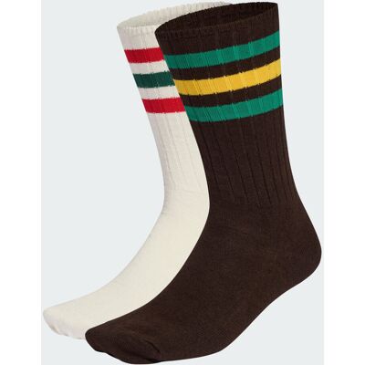 Adidas Chaussettes mi-mollet côtelées (2 paires) Off White / Earth Strata 37-39 - Publicité Adidas Chaussettes mi-mollet côtelées (2 paires) Off White / Earth Strata 37-39 - Publicité
