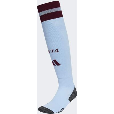 Adidas Chaussettes Domicile Aston Villa FC 24/25 Glow Blue / Maroon 31-33 - Publicité Adidas Chaussettes Domicile Aston Villa FC 24/25 Glow Blue / Maroon 31-33 - Publicité