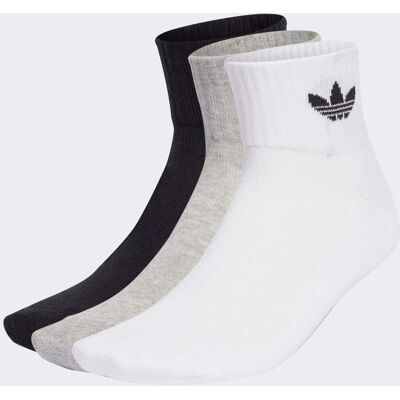Adidas Chaussettes mi-mollet (3 paires) White / Medium Grey Heather / Black 40-42 - Publicité Adidas Chaussettes mi-mollet (3 paires) White / Medium Grey Heather / Black 40-42 - Publicité