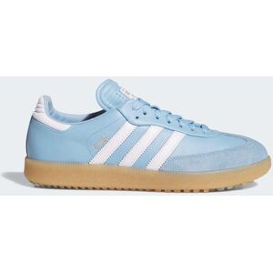 Adidas Chaussure de golf sans crampons Samba Clear Blue / Cloud White / Gum 45 1/3 - Publicité Adidas Chaussure de golf sans crampons Samba Clear Blue / Cloud White / Gum 45 1/3 - Publicité