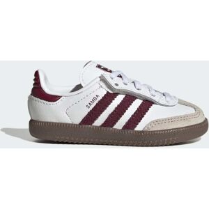 Adidas CHAUSSURE LACETS ÉLASTIQUES FERMETURE CONFORTABLE SAMBA OG Cloud White / Maroon / Gum 23 1/2 - Publicité Adidas CHAUSSURE LACETS ÉLASTIQUES FERMETURE CONFORTABLE SAMBA OG Cloud White / Maroon / Gum 23 1/2 - Publicité